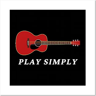 Play Simply Red Acoustic Guitar Posters and Art